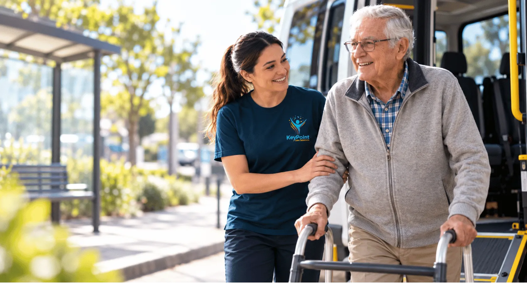NDIS travel and transport support illustration