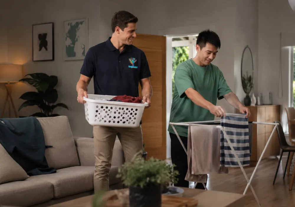 Household tasks support illustration