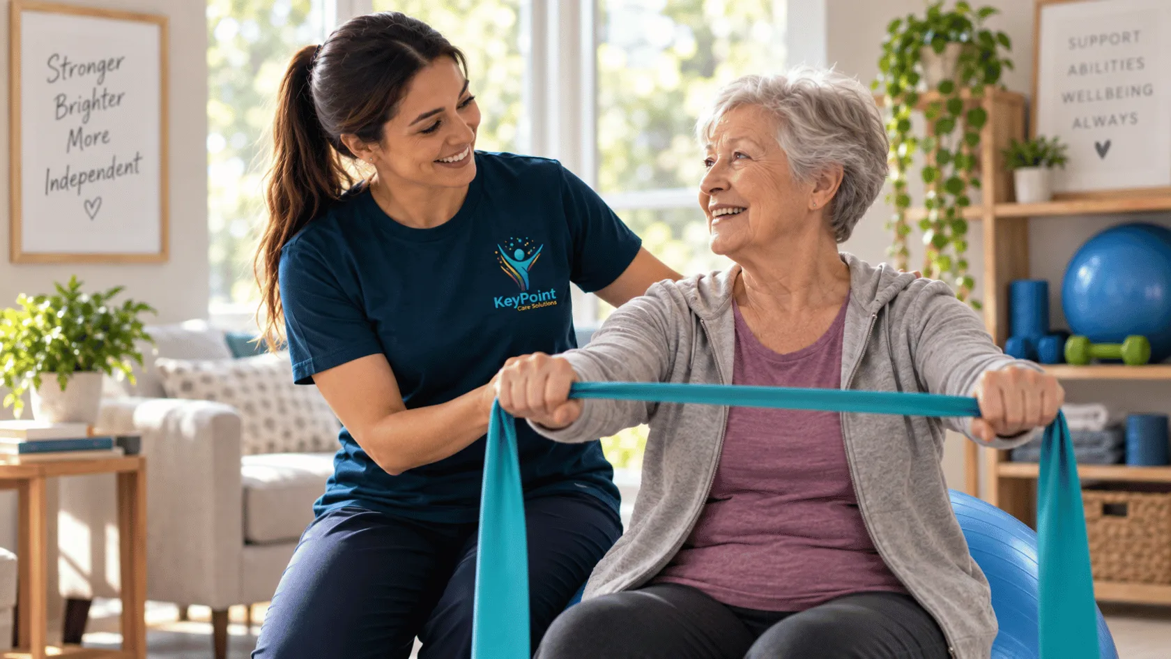 Therapeutic supports support illustration